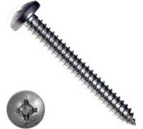 Саморез КРЕП-КОМП с полукруглой головкой, нержавейка, DIN7981 А2, 6.3x38, 200 шт. шпн6338