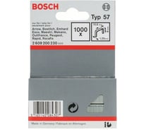 Скоба (T57; набор 1000 шт; 8 мм) для степлера Bosch 2609200230