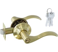 Межкомнатная защелка НОРА-М NEW мат. зол. НН-01 ключ/фикс. 15736