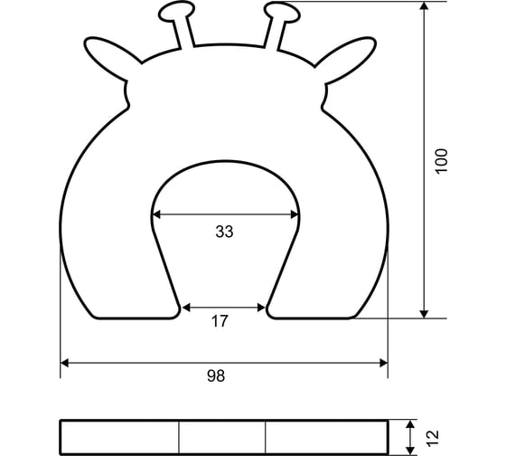 Фиксатор для дверей Palladium BS 46.38 111638