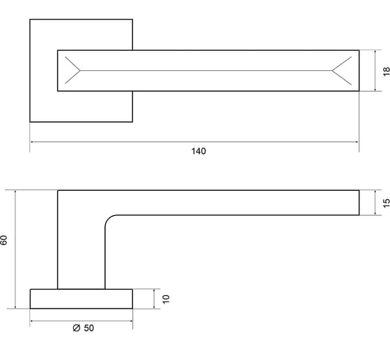 Дверная ручка Palladium Joos M SN 115306