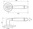 Дверная ручка Palladium Agata SG/GP 114451 6