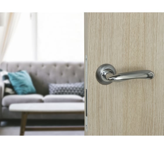 Дверная ручка Palladium Ariel SC/CP 114459