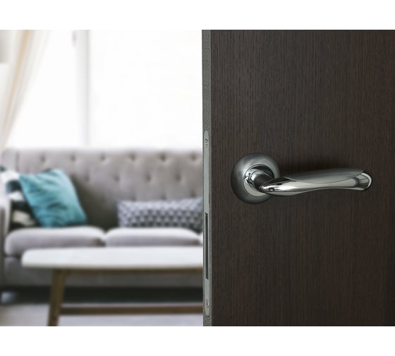 Дверная ручка Palladium Ariel SC/CP 114459