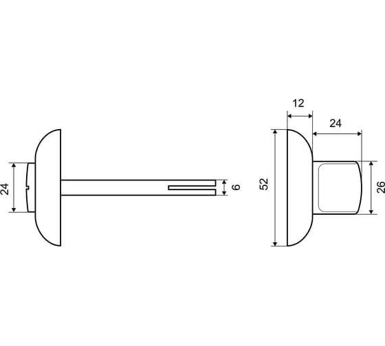 Накладка фиксатор Palladium R GP/CP BK 109115