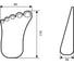 Фиксатор дверей Palladium BS 46.42 напольный 111644 2