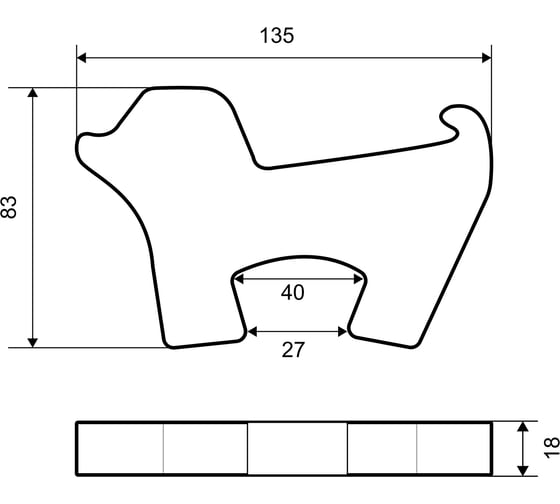 Фиксатор для дверей Palladium BS 46.39 розовый 111640