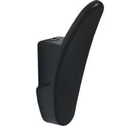 Крючок мебельный Trodos 1640 1-рожковый, сплав ЦАМ, черный матовый 302060