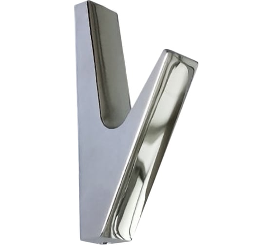 Крючок мебельный Trodos 1641 1-рожковый, сплав ЦАМ, хром, хедер 302232 1