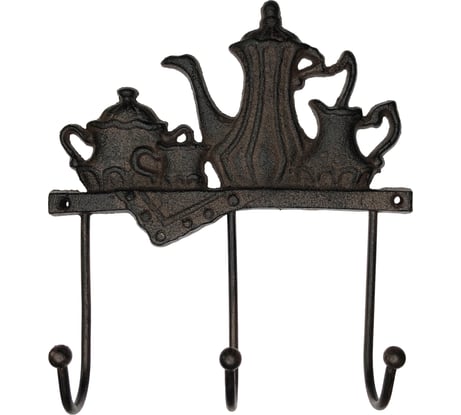 Декоративный крючок Репка Чайники EDCJ143 чугун 47055