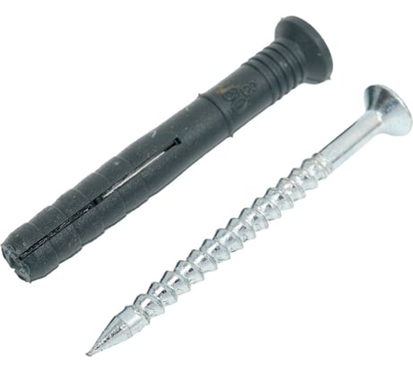 Дюбель-гвоздь (винт) НОВПЛАСТ SML потайн., 8х60 мм, для быстрого монтажа, 100 шт. БП000000691