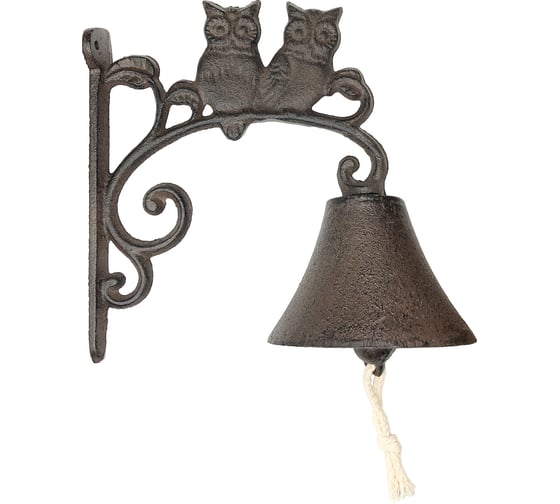 Декоративный колокольчик Репка Совы EDDB008 чугун 47067 1
