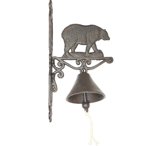 Декоративный колокольчик Репка Медведь EDDB032 чугун 47065 1