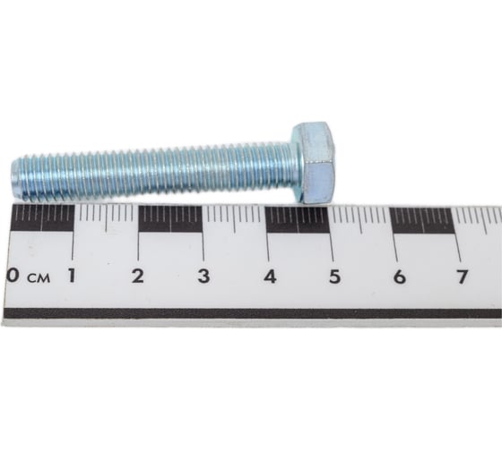 Болт шестигранный НАЮ М8x45 мм, М8-6gx45-45.58.Ц6 ГОСТ 7798-70, цинк, класс прочности 5.8, 50 штук БолтМ8х45