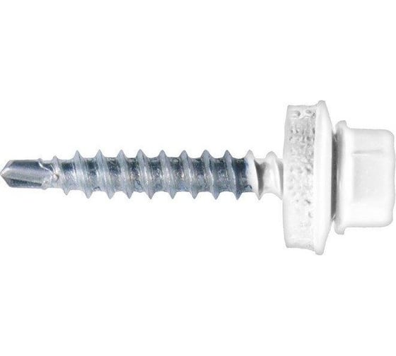 Кровельный саморез Tech-Krep КРс ZP 4.8x29 9003 ярко-белый 4000 шт 00002462 1