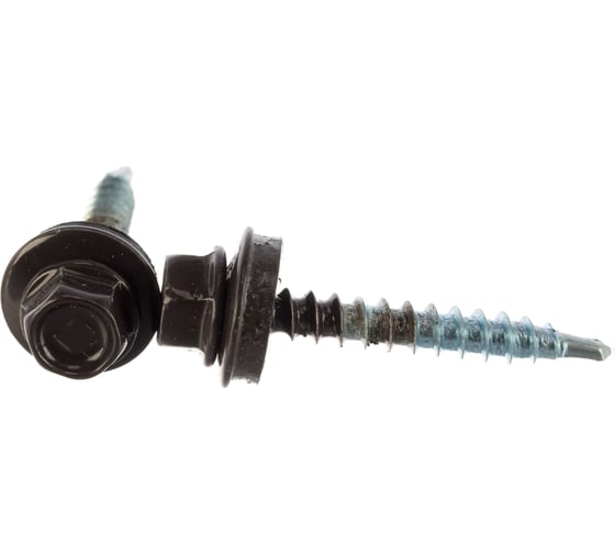 Кровельный саморез Tech-Krep КРс ZP 4.8x35 8019 темно-коричн 250 шт R УТ-00012117 1