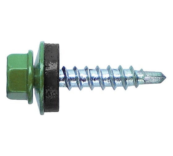 Кровельный саморез Tech-Krep КРс ZP 4.8x35 6002 светло-зелен 3000шт 00002459 1