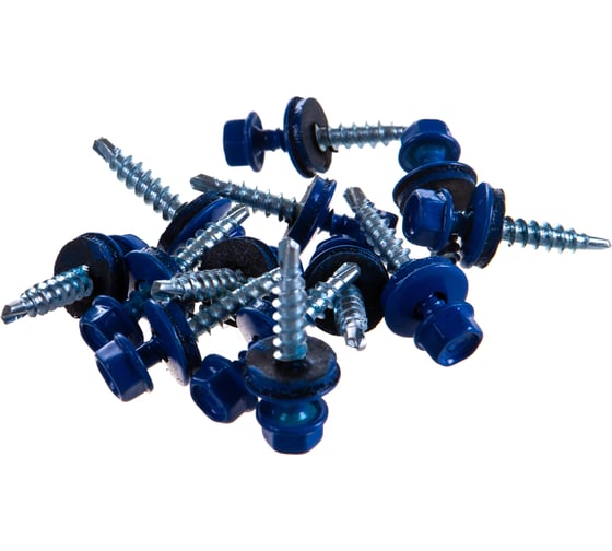 Кровельный саморез Tech-Krep КРс ZP 4.8x29 5005 ярко-син 250шт R УТ-00011903