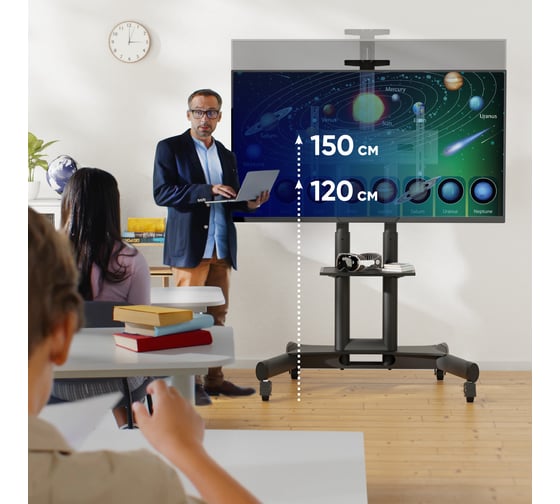 Кронштейн стойка для телевизора 40-70 ONKRON Black TS1551