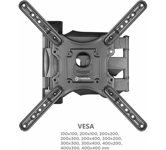 Наклонно-поворотный кронштейн для телевизора 32-65 ONKRON M4 Black M4B