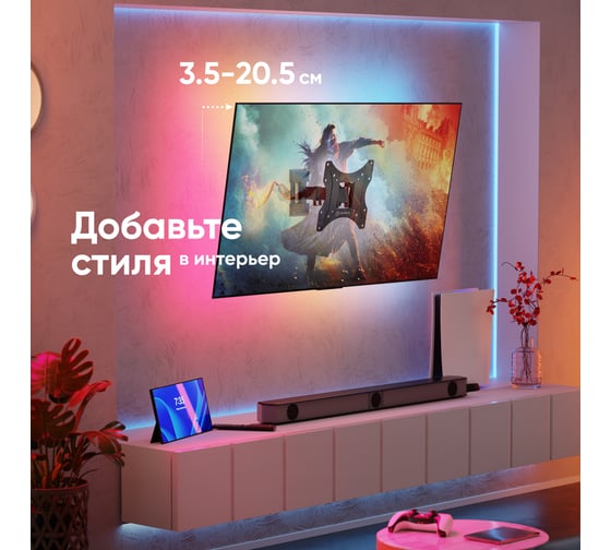 Наклонно-поворотный кронштейн для телевизора 17-43 ONKRON Black M2S