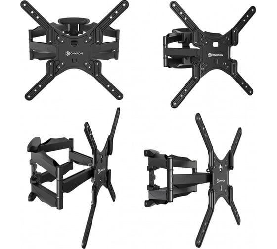 Наклонно-поворотный кронштейн для телевизора 40-75 ONKRON M5 Black M5B