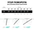 Наклонно-поворотный кронштейн для телевизора 40-75 ONKRON M5 Black M5B 11
