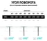 Кронштейн для телевизора ONKRON 42"-90" наклонно-поворотный, чёрный M7L M7L-B 8
