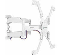 Наклонно-поворотный кронштейн для телевизора 40-75 ONKRON M5 White M5W