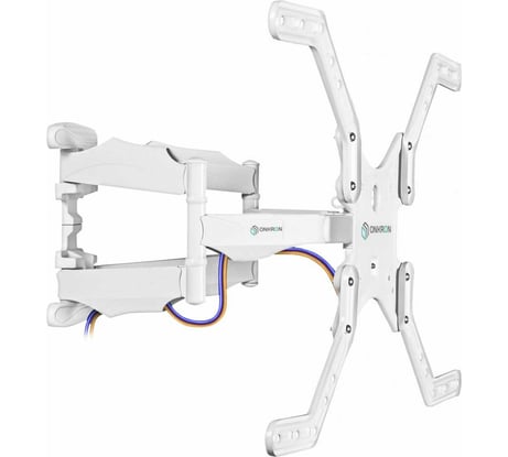 Наклонно-поворотный кронштейн для телевизора 40-75 ONKRON M5 White M5W