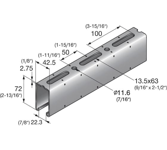 Монтажный профиль Hilti MT-60 2268514