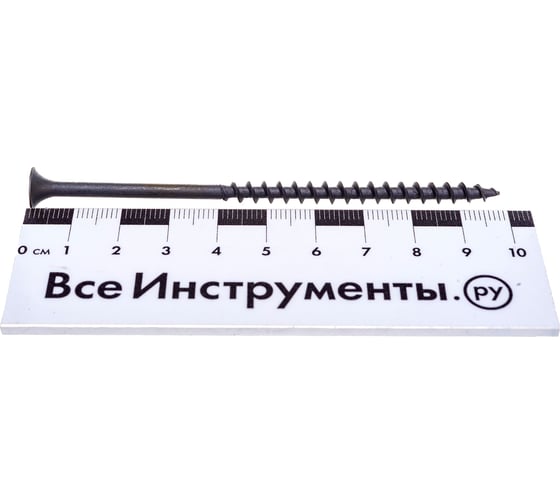 Саморез КРЕП-КОМП черный по дереву 4,8х102 100шт чд102ф