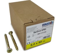 Шурупы Simpson Schmid StarDrive GPR 8.0x80/54 SK, TX40, желтый цинк, потайной, 75 шт. 5834740800800070