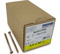Шурупы Simpson Schmid StarDrive GPR 5.0x90/55 SK, TX25, желтый цинк, потайной, 100 шт. 5834740500900001