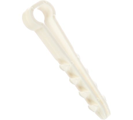 Дюбель хомут КРЕП-КОМП для крепления ПРЯМОУГОЛЬНОГО кабеля цвет-белый 8х5 100шт дх85