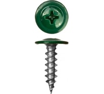 Саморез Промрукав 4,2x25 с пресс-шайбой, острый, цинк RAL 6005 Зеленый, 1000 шт. PR08.9270