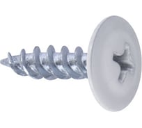 Саморез Промрукав 4,2x32 с пресс-шайбой, острый, цинк RAL 9003 Белый, 100 шт. PR08.9314