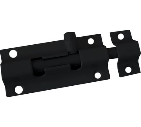 Шпингалет Trodos ZY-710B без пружины L80, черный матовый 205073