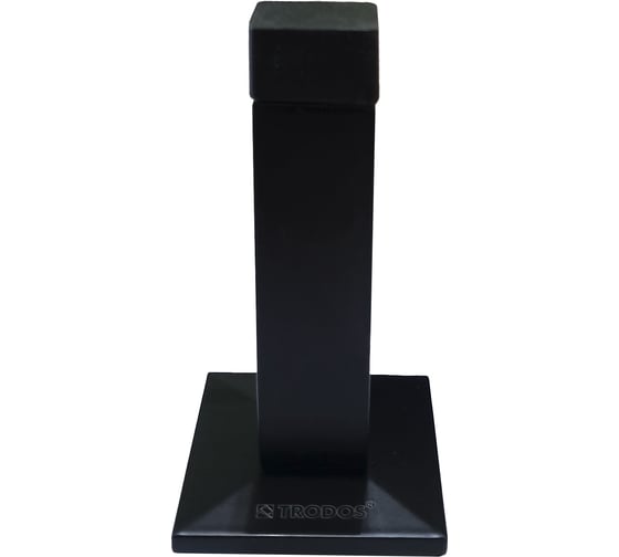 Упор дверной Trodos D75 L75, черный матовый, хедер 206092