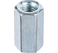 Гайка удлиненная Доброга М20, цинк, DIN 6334, 100 шт. ЦБ-00019432