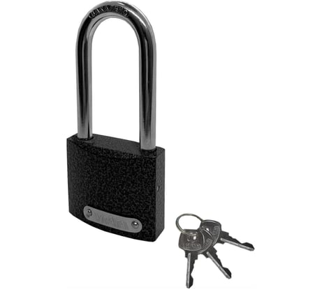 Замок навесной Vrata BC-НG36-63L чугун, серый 210170