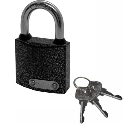 Замок навесной Vrata BC-НG36-32 чугун, серый 210282