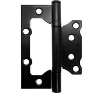 Навес Vrata 100x75x2, без врезки, б/к, черный матовый 2шт 208308