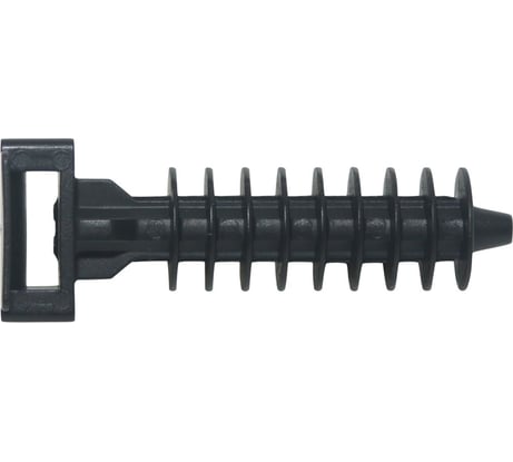 Дюбель нейлоновый ЕВРОПАРТНЕР pdr для крепления стяжек, черное атмосферостойкое, 100 шт. 87122