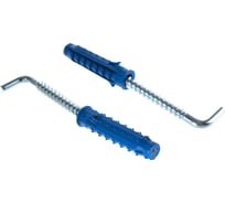Шуруп с прямым крюком и дюбелем Tech-Krep KRHP-12 50шт 00001983