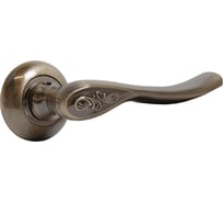 Комплект ручек Аллюр АРТ "ШЭРОН" AB (1700) старая бронза, с накладкой 15197