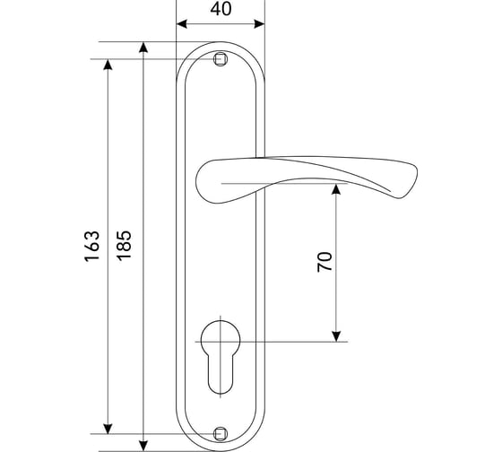 Комплект ручек Аллюр 132-1 70 мм GP золото 15769