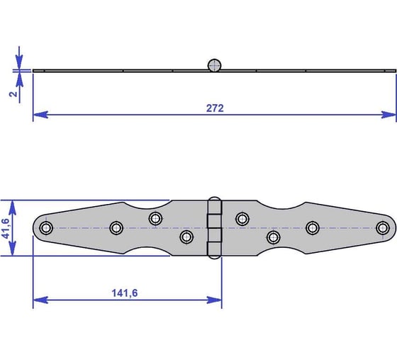 Хвостовая петля Левша 130x130, цинк У1-8520.Ц