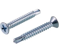 Саморез потайной КРЕП-КОМП цинк, 4.8x60 мм, сверло, DIN 7504P, 100 шт. спм4860фмк