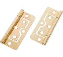 Универсальная петля HETTICH без врезки 75 х 32 мм 2 шт сталь латунированная 953263